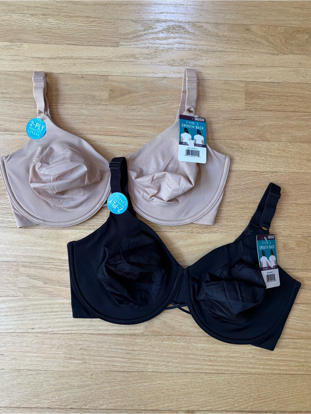 Vanity Fair Underwire Bra Bundle Size 38DDD NEW WITH TAGS